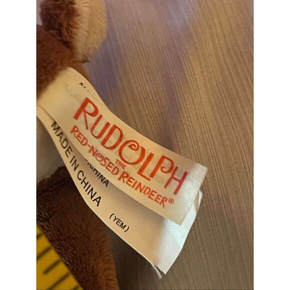 Rudolph the Red Nosed Reindeer Red Scarf Christmas Plush Stuffed Animal 8" - Picture 12 of 12